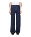 Helmut Lang Belt Loop Jeans In Blue