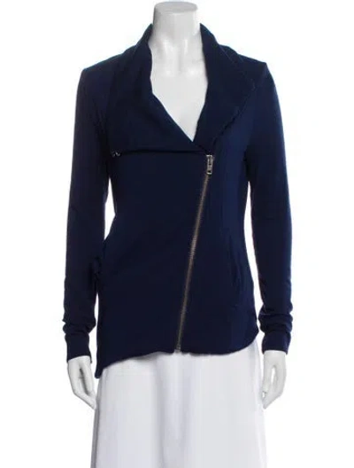 Pre-owned Helmut Lang Biker Jacket In Blue