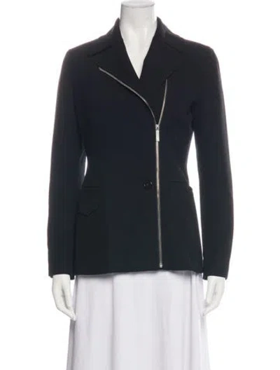 Pre-owned Helmut Lang Biker Jacket In Blue