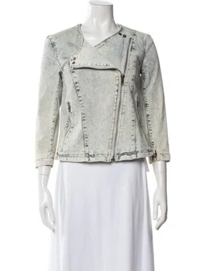 Pre-owned Helmut Lang Biker Jacket In Neutrals