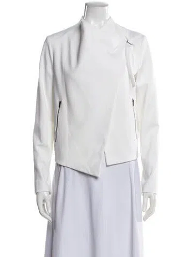 Pre-owned Helmut Lang Biker Jacket In White