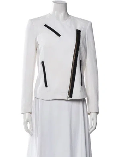 Pre-owned Helmut Lang Biker Jacket In White