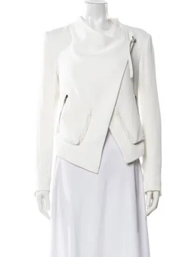 Pre-owned Helmut Lang Biker Jacket In White