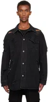 Helmut Lang Black Apex Denim Shirt In Black - 001