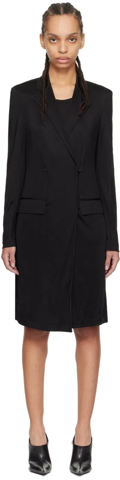 Helmut Lang Fluid Classic Long Cardigan In Black