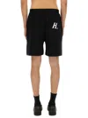 Helmut Lang Black Cotton Shorts In Black