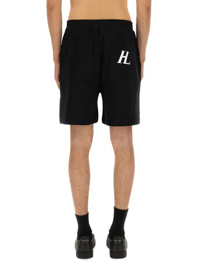 Helmut Lang Black Cotton Shorts