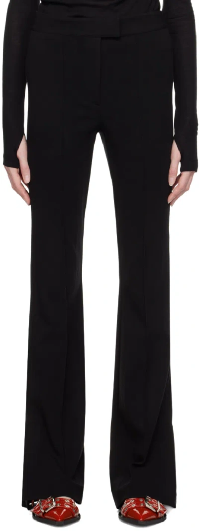 Helmut Lang Black Flared Leggings In Black - 001