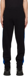 Helmut Lang Black Flocked Sweatpants In Black - 001