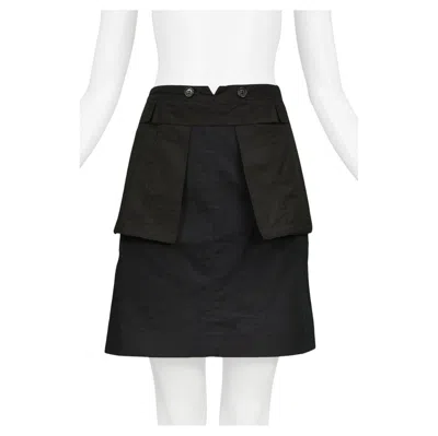 Pre-owned Helmut Lang Black Inside-out Cotton Skirt