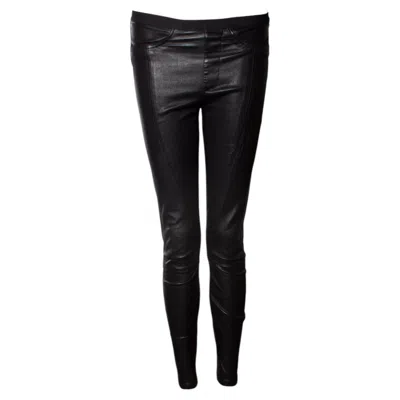 Pre-owned Helmut Lang , Black Leather Legging