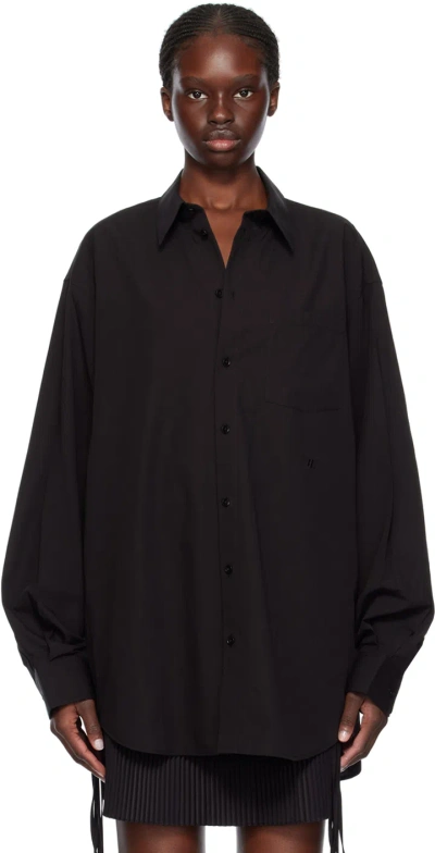 Helmut Lang Black Oversized Shirt In 001 Black