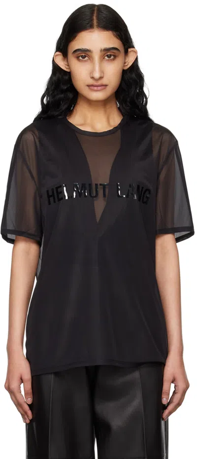 Helmut Lang Black Sheer T-shirt