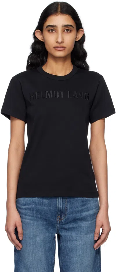 Helmut Lang Fitted Black Cotton Tee