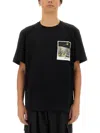 Helmut Lang Overpass Postcard Tee In Black