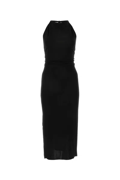 Helmut Lang Black Viscose Dress
