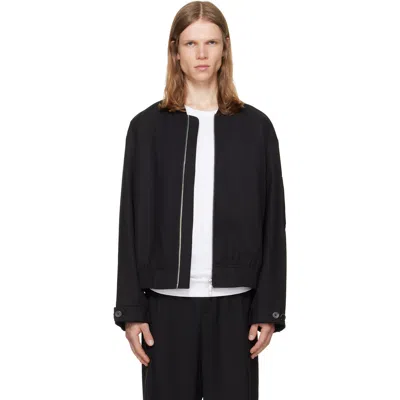 Helmut Lang Black Wardrobe Bomber Jacket