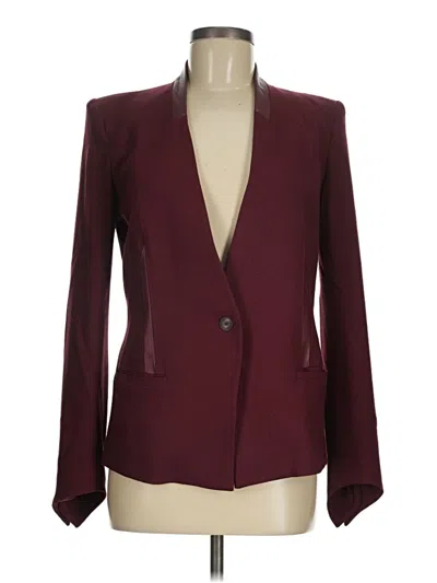 Pre-owned Helmut Lang Blazer Jacket In Burgundy