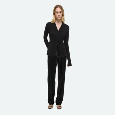 Helmut Lang Blazer Top In Black