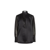 Helmut Lang Relaxed Fit Silk Shirt In Black