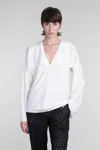 Helmut Lang Layered-design Blouse In White