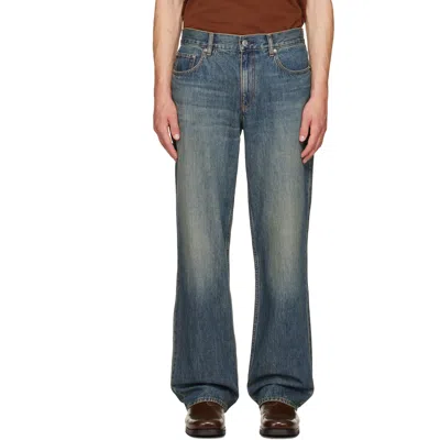 Helmut Lang Blue Wardrobe Jeans In Tinted Vintage Blue