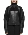 Helmut Lang Bmx Leather Jacket In Black