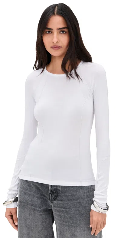 Helmut Lang Bmx Raglan Top Soft Optic White