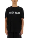 Helmut Lang Graphic Logo Crew Neck T-shirt In Black