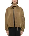 Helmut Lang Creased Ma1 Bomber Jacket In Cognac
