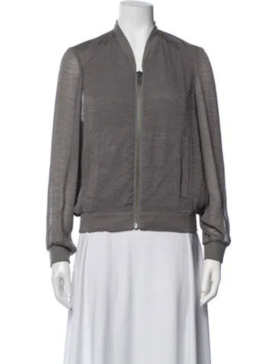 Pre-owned Helmut Lang Bomber Jacket In Grey