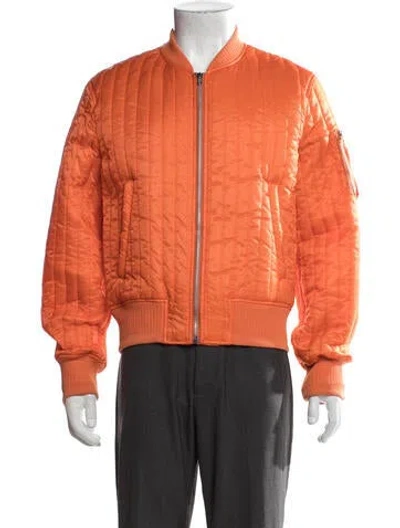 Pre-owned Helmut Lang Bomber Jacket In Orange