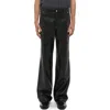 Helmut Lang Bonde Leather Utility Pants In Black