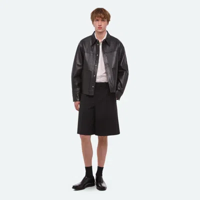 Helmut Lang Bonded Leather Jacket In Black