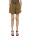 Helmut Lang Boxer Shorts With Pleats In Brown
