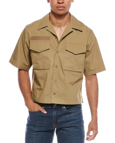 Helmut Lang Utility-pocket Short-sleeve Shirt In Brown