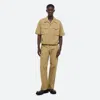 Helmut Lang Boxy Field Shirt In Warm Khaki