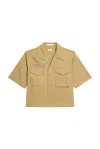 Helmut Lang Boxy Field Shirt In Neutral