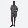 Helmut Lang Boxy Shirt In Light Grey Melange