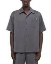 Helmut Lang Boxy Shirt In Light Gray Melange