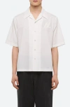 Helmut Lang Boxy Soft Broad Poplin Camp Shirt