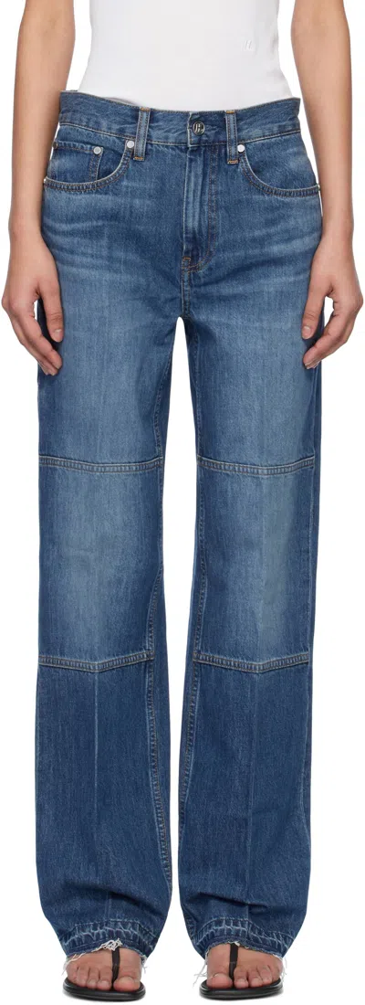 Helmut Lang Brooklyn Carpenter Jean In Dark Tinted Indigo In Blue