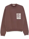 Helmut Lang Brown Brooklyn Postcard Sweatshirt In Brown
