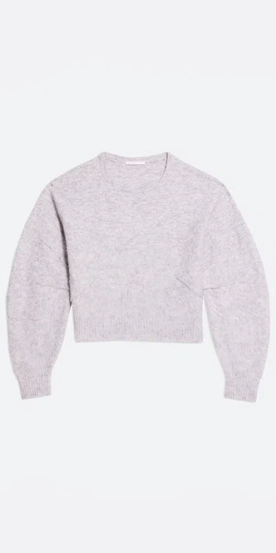 Helmut Lang Brushed Apex Sweater Grey In Gray