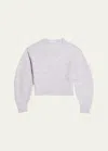 Helmut Lang Brushed Apex Sweater In Lt Htr Gry
