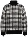Helmut Lang Brushed Turtleneck Sweater In Black