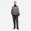 Helmut Lang Brushed Turtleneck Sweater In Medium Black Check