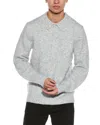 Helmut Lang Brushed Wool-blend Polo Sweater In Grey