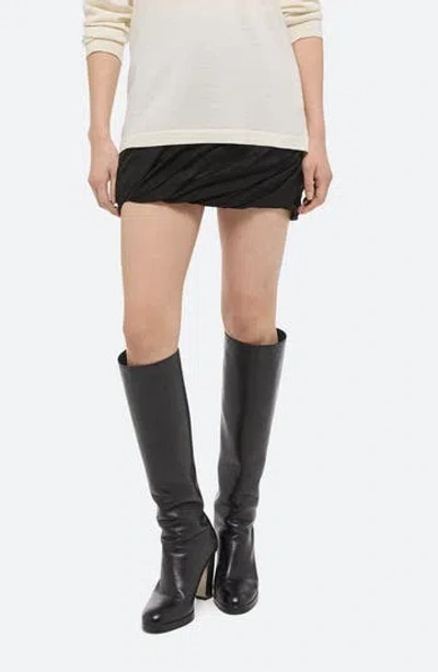 Helmut Lang Bubble Silk Miniskirt