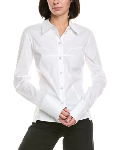 Helmut Lang Bustier Shirt In White